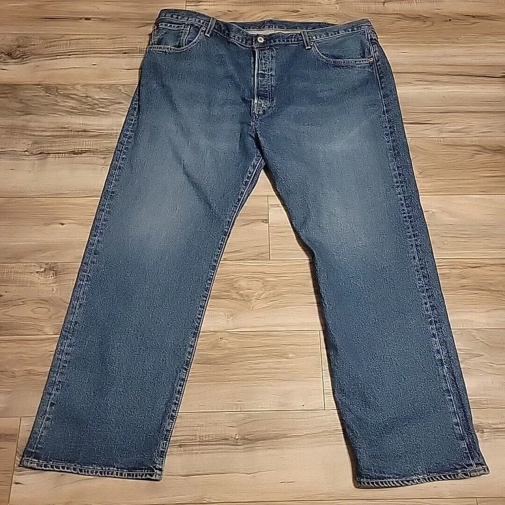 Levi's 501 Original Riveted XX Jeans Mens 46x32 Blue BigE Relaxed Straight Denim